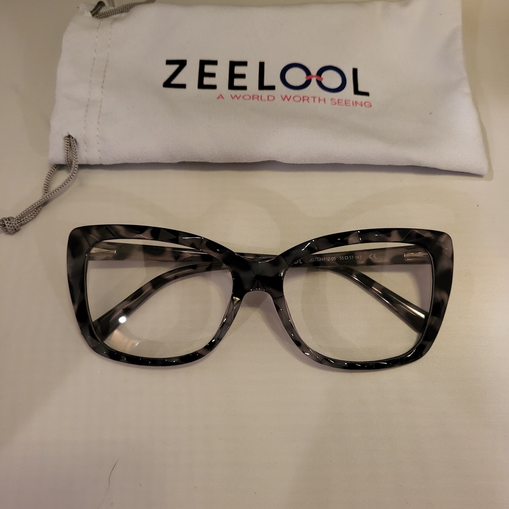 Zeelool Edna Gray Tortoise Cat-Eye Glasses